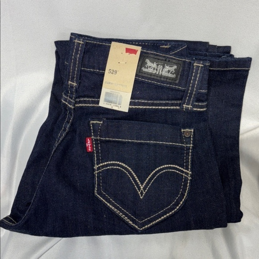 Levi's 529 curvy bootcut 5 pocket blue  Denim Jeans